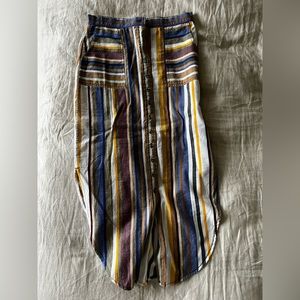 Kavu striped midi skirt